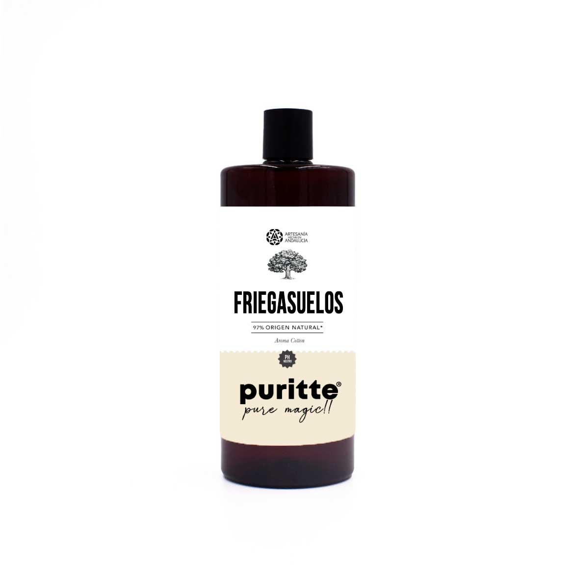 Friegasuelos Natural PH Neutro Puritte - Limpieza Brillante con Aroma Cotton